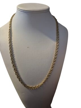 Gold Rope Chain Necklace - Women's Fashion Jewelry